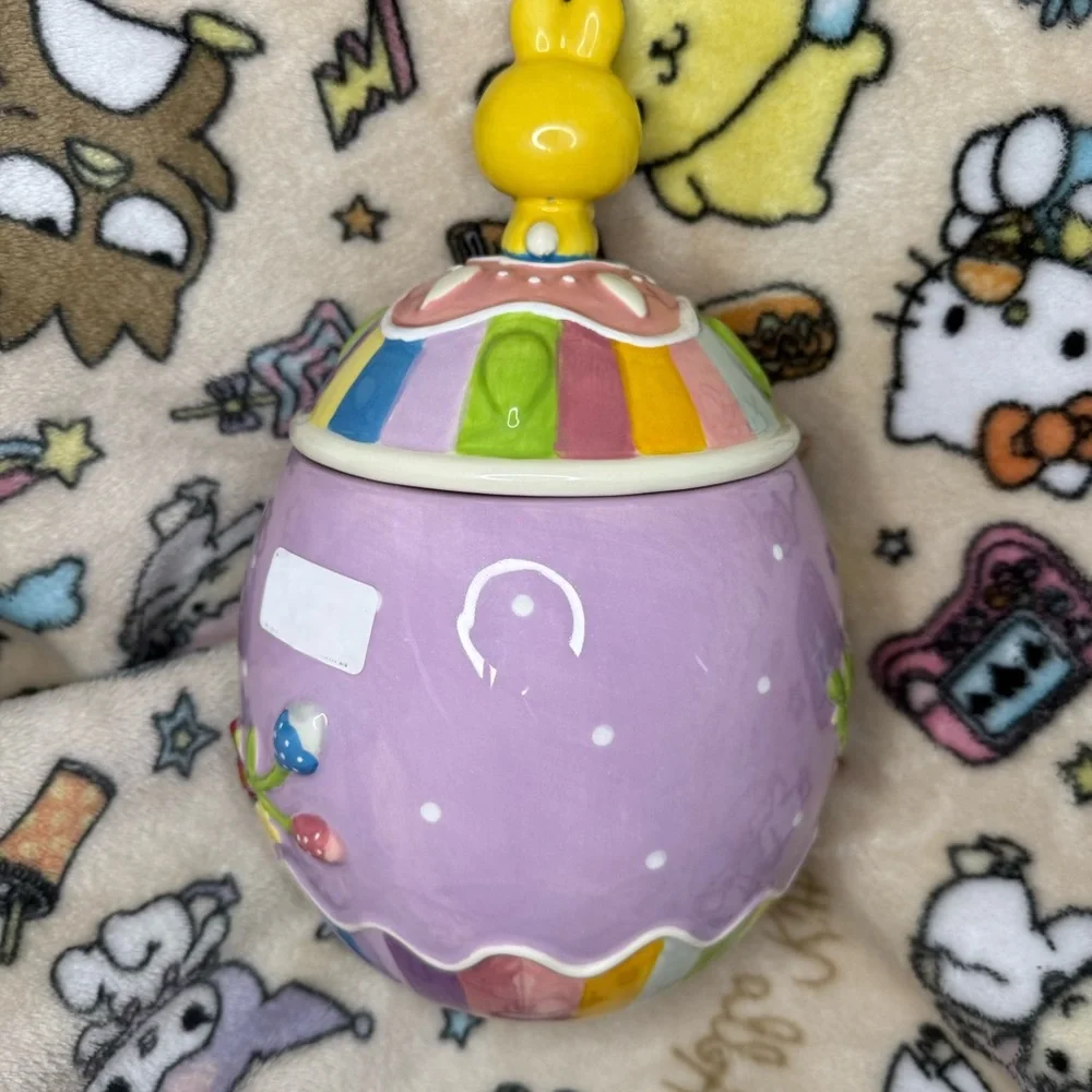 Colorful Ceramic Kids Toy Storage Jar - Picture 2 of 2